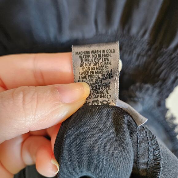 Cloth & Stone Frayed Hem Dress Women's V Neckline Size Large Casual Boho Chic - Picture 8 of 8